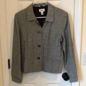 Talbots Irish Linen Houndstooth Sport Jacket/Blazer